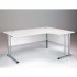 OSLO Modern White Right Hand Corner Office Desks