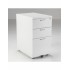 OSLO White Desk High Storage Pedestal