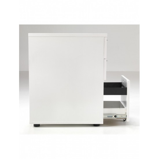 OSLO White Desk High Storage Pedestal OSLO White Desk High Storage Pedestal
