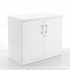 OSLO White Desk High Lockable Office Storage Cupboard 