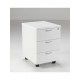 OSLO White Under Desk 3 Drawer Mobile Storage Pedestal