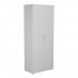 OSLO White 2000mm High 4 Shelf Lockable Office Storage Cupboard 