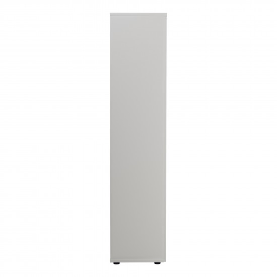 OSLO White 2000mm High 4 Shelf Lockable Office Storage Cupboard 