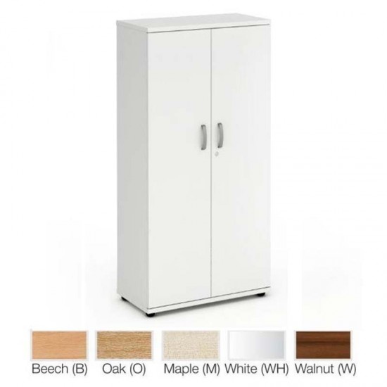 PACIFIC 1600mm High Lockable Office Storage Cupboard with 3 Shelves