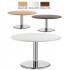 PESCARA Round Coffee Tables in Beech, White, Walnut