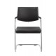 RIO Contemporary Black Bonded Leather Meeting Room Chairs