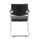 RIO Contemporary Black Bonded Leather Meeting Room Chairs