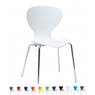 ROCCO Modern Stacking Cafe Bistro Chair in Vibrant Colours