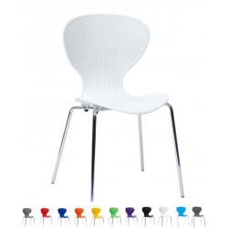 ROCCO Modern Stacking Cafe Bistro Chair in Vibrant Colours